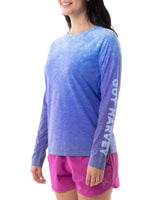 Camisa Flameada Raglán De Manga Larga Sailfish Scribble Para Mujer