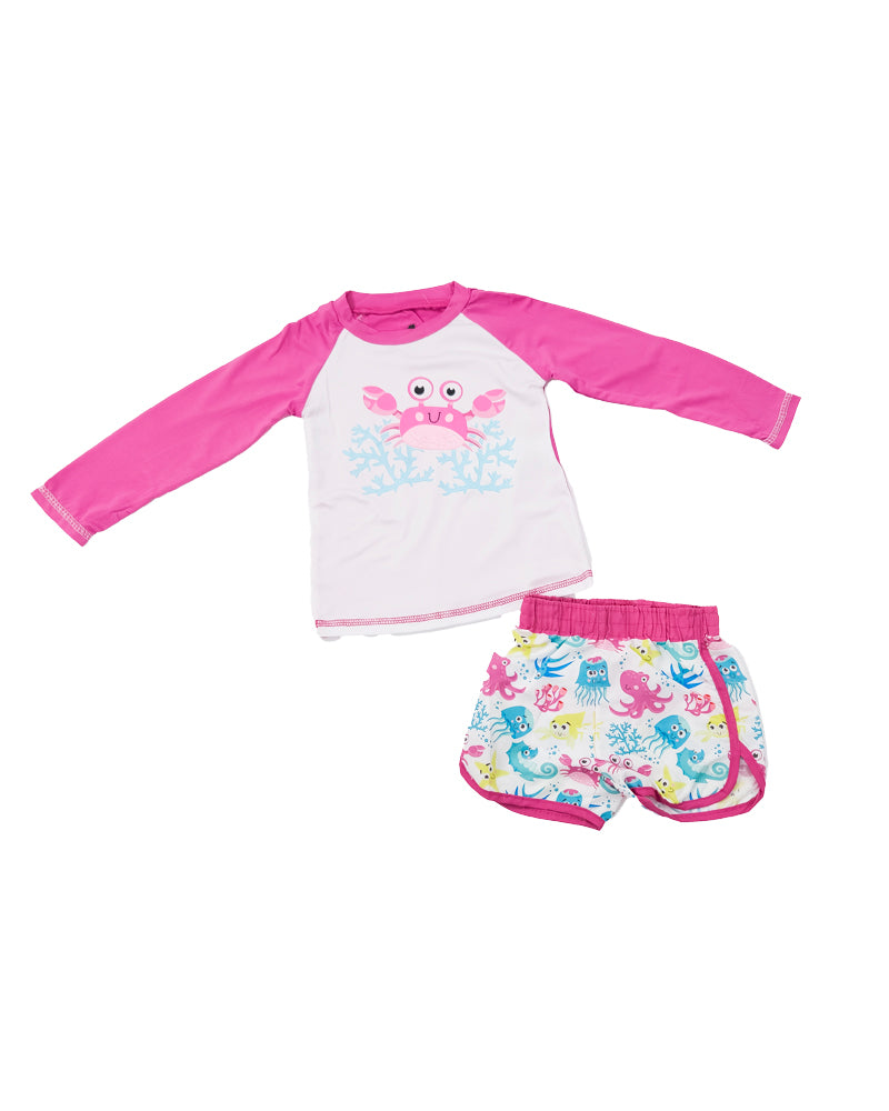 Traje de baño Sea Crab para Niñas (Pink)