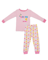 Pijama Love You To The And Back para Niñas (Pink)