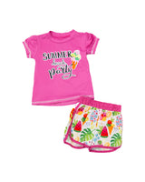 Traje de baño Summer Beach Party para Niña (Fuchsia)