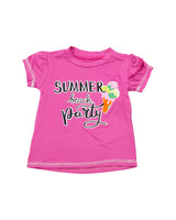 Traje de baño Summer Beach Party para Niña (Fuchsia)