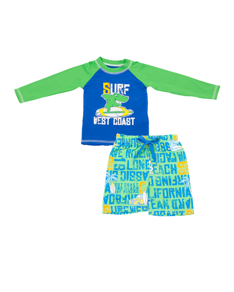 Traje de baño Surf West Coast para Niños (Green)