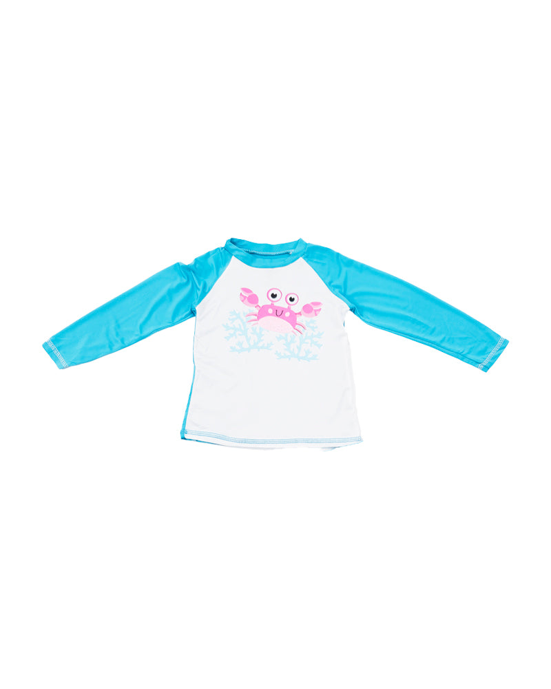 Traje de baño Sea Crab para Niñas (Sky Blue)