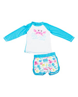 Traje de baño Sea Crab para Niñas (Sky Blue)