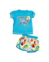 Traje de baño Summer Beach Party para Niña (Celeste)