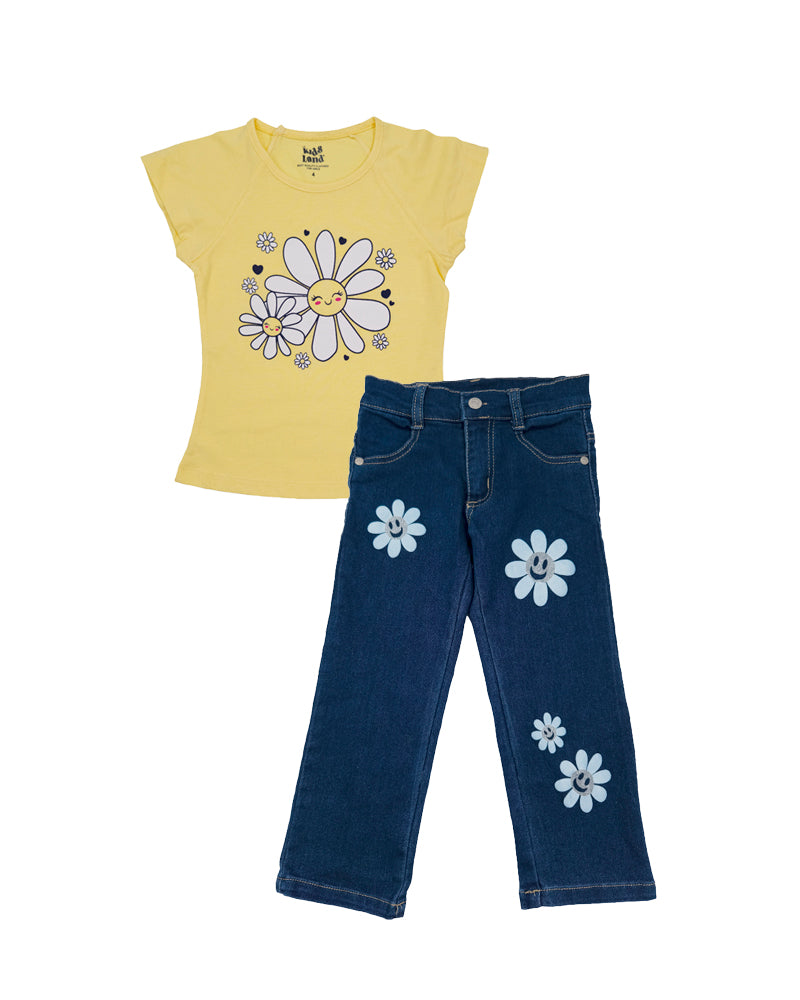 Conjunto Para Niñas Flower