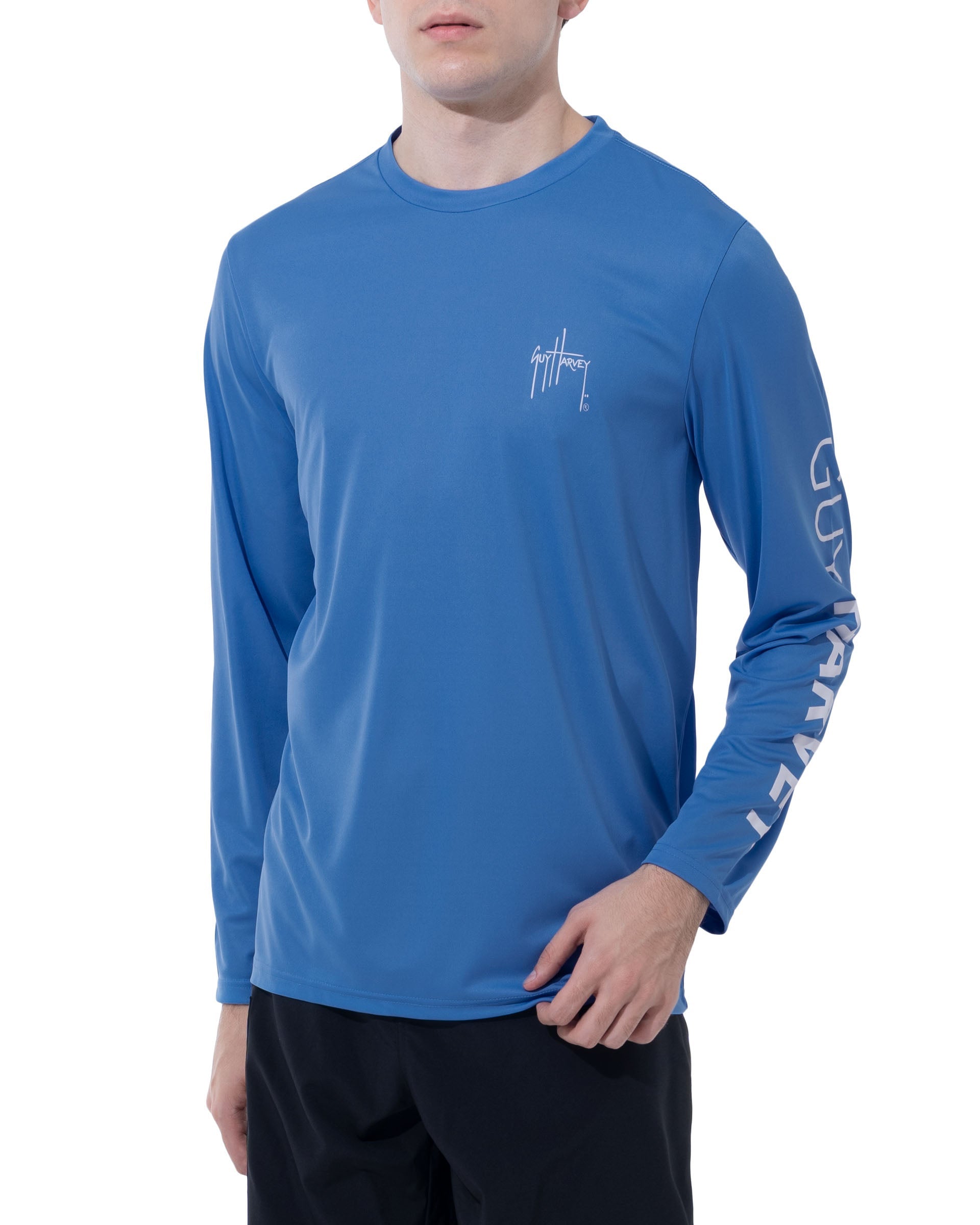 Camiseta de protección solar de manga larga para hombre UPF 50+