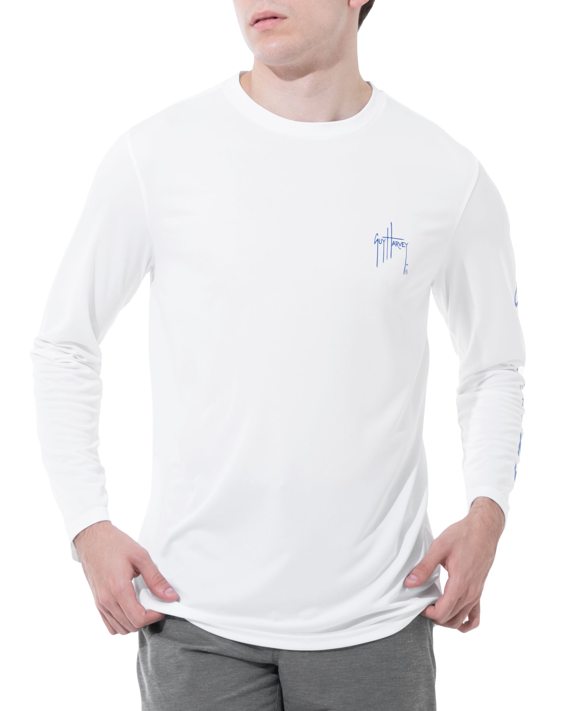 Camiseta de protección solar de manga larga para hombre UPF 50+