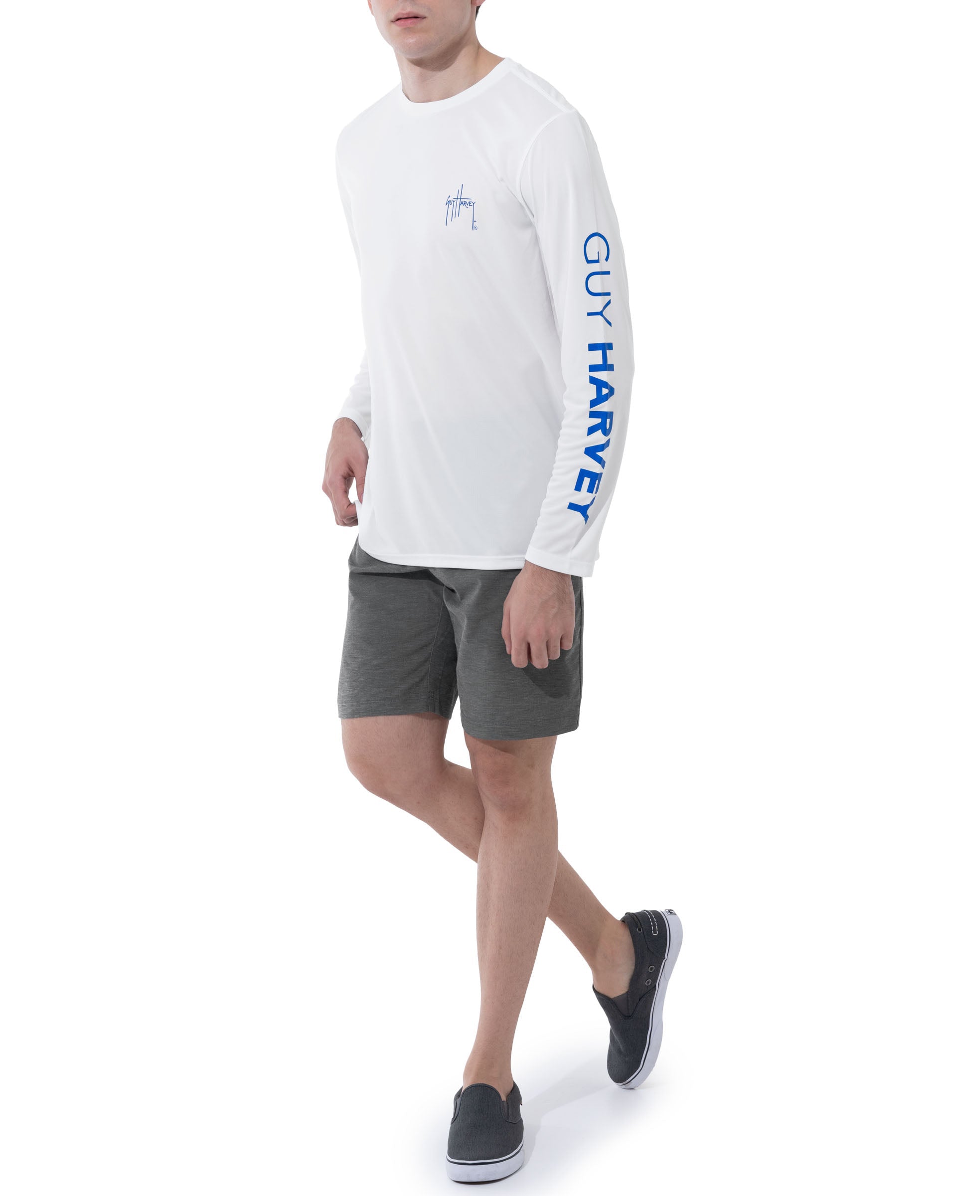 Camiseta de protección solar de manga larga para hombre UPF 50+