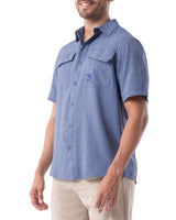 Camisa De Pesca De Manga Corta Core Solid Para Hombre