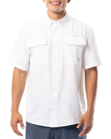 Camisa De Pesca De Manga Corta Core Solid Para Hombre