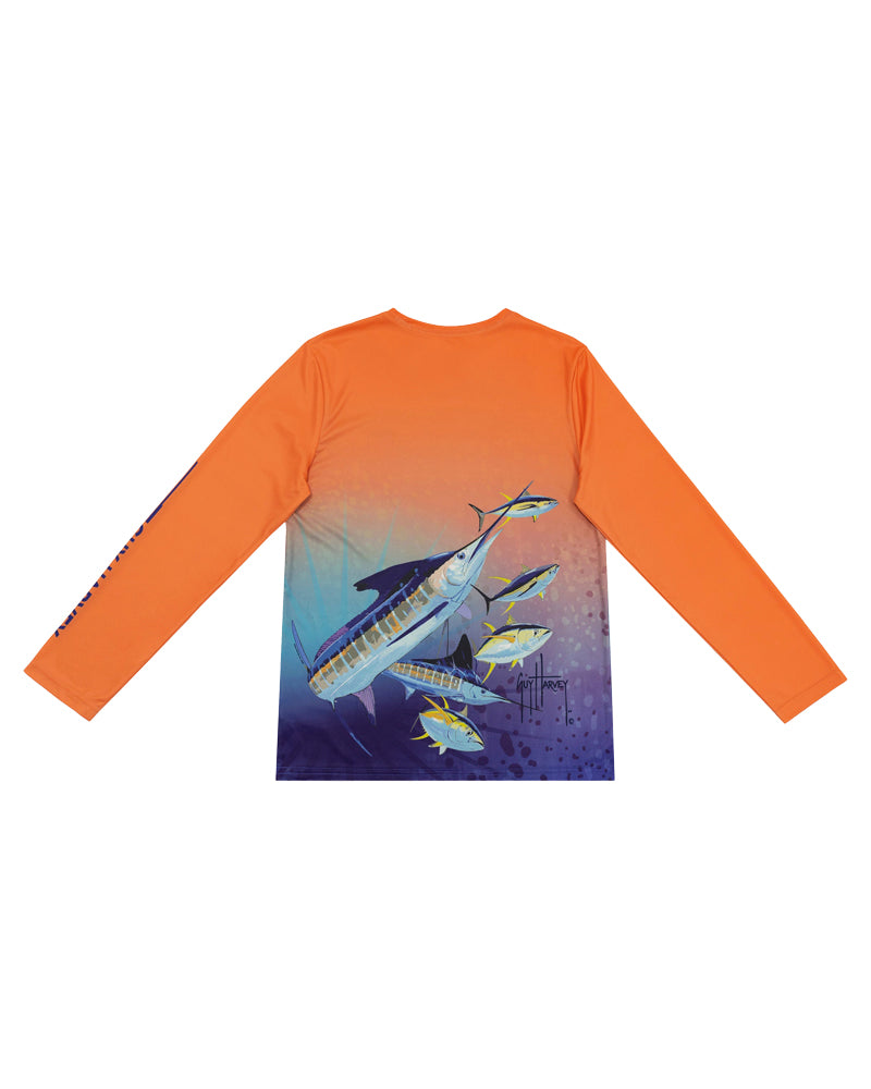 Camiseta De Protección Solar Wahoo Performance Para Niños UPF 30