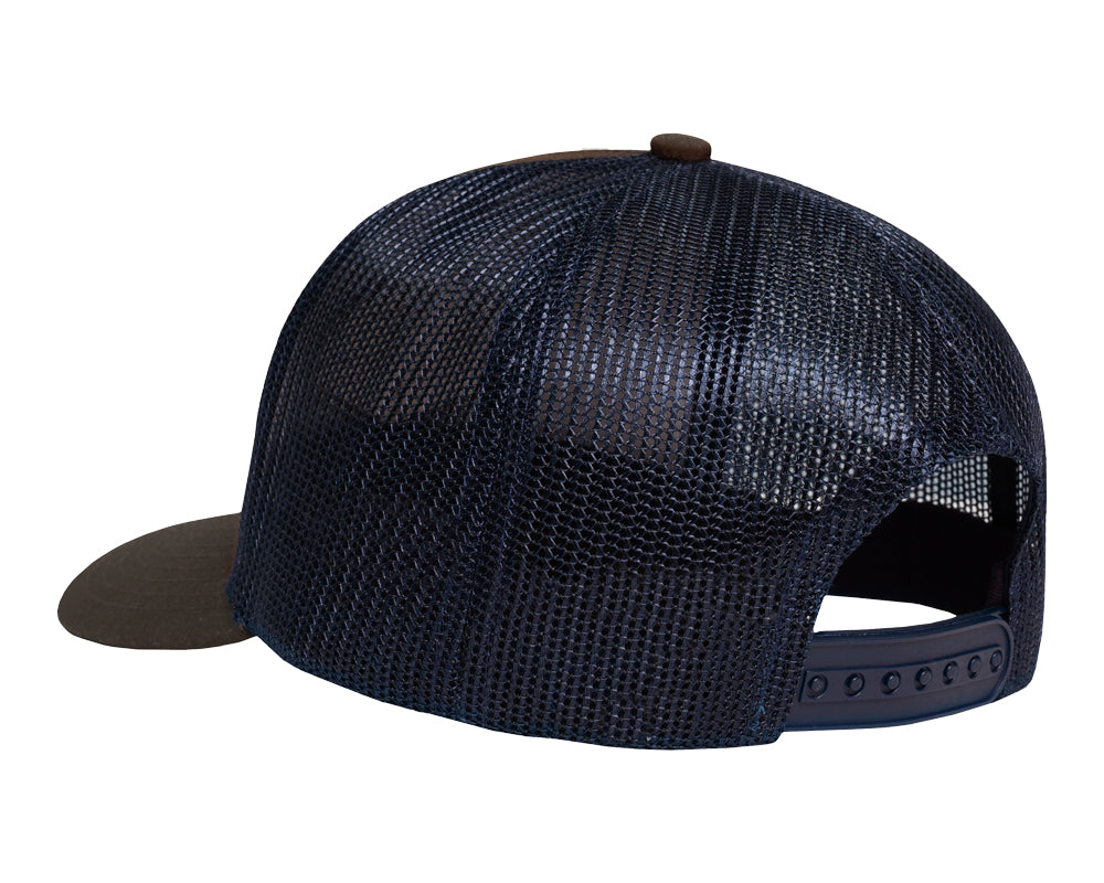 Gorra trucker de malla con parche de camuflaje Marlin